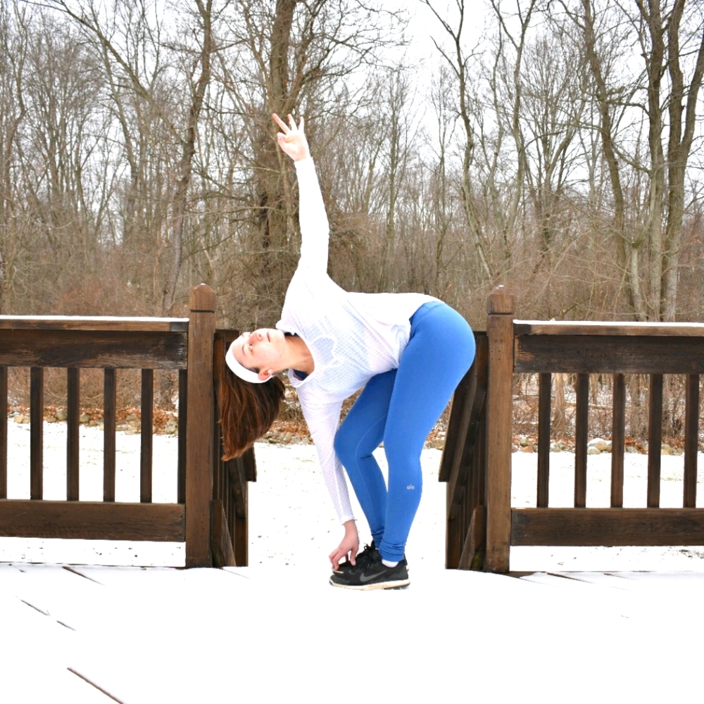 Alo Yoga Blue High-Waist Airbrush Legging